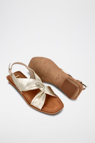 Leren Sandalen Miren - Goudkleurig