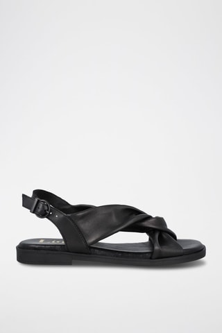 Leren Sandalen Corfu - Zwart