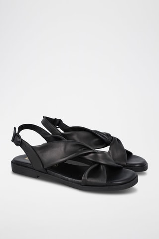 Leren Sandalen Corfu - Zwart
