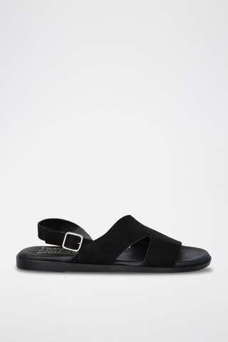 Nubuck Sandalen Menorca - Zwart