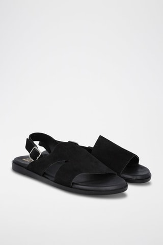 Nubuck Sandalen Menorca - Zwart