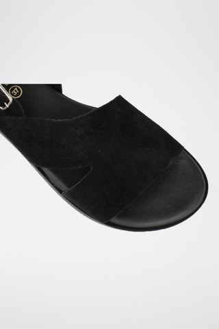 Nubuck Sandalen Menorca - Zwart