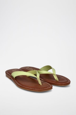 Leren Sandalen Lanka - Lichtgroen