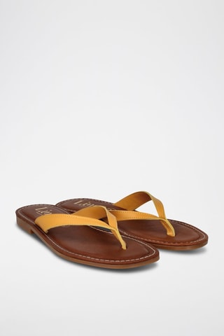 Leren Sandalen Lanka - Geel
