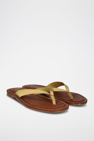 Leren Sandalen Lanka - Olijfgroen