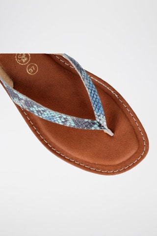 Sandales en cuir Lanka - Bleu clair