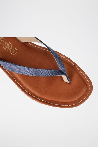 Leren Sandalen Lanka - Marineblauw
