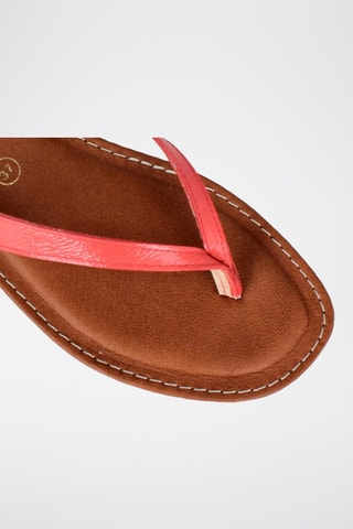 Sandales en cuir Lanka - Corail