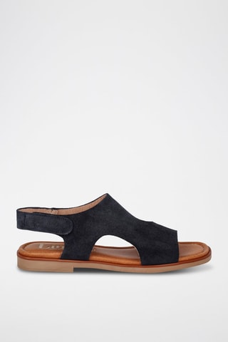 Sandales en nubuck Aruba - Bleu marine