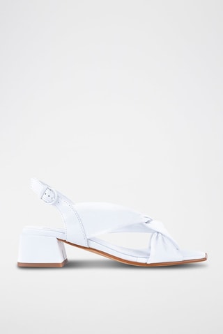 Leren Sandalen met Hak Florencia - Wit
