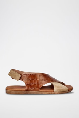 Leren Sandalen Menorca - Camel