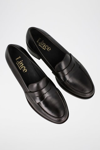 Leren Mocassins met Hak - Bruin