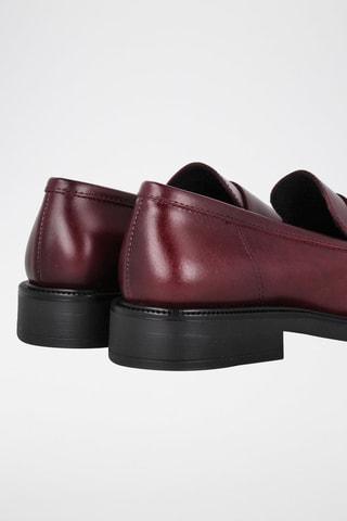 Leren Mocassins - Bordeauxrood