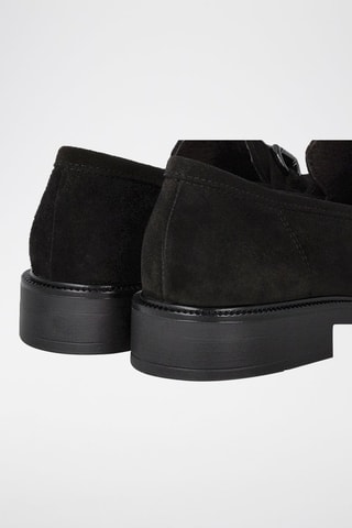 Nubuck Mocassins - Zwart