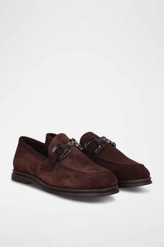 Nubuck Mocassins - Donkerbruin