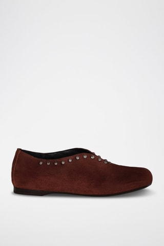 Nubuck Ballerina's - Camel