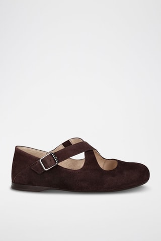 Nubuck Mary Janes - Bruin