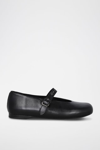 Leren Mary Janes - Zwart