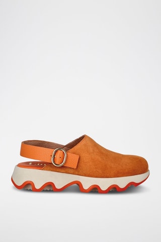 Leren Clogs Td Ola Beig - Oranje