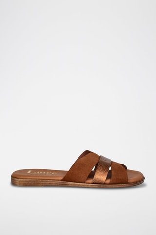 Nubuck Muiltjes Menorca - Camel