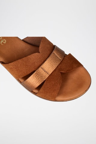Nubuck Muiltjes Menorca - Camel