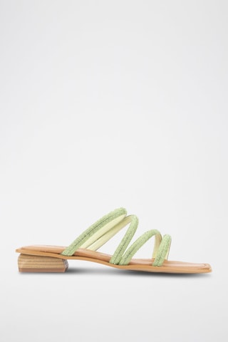 Leren Muiltjes Miren - Groen