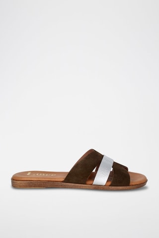Nubuck Muiltjes Menorca - Kaki