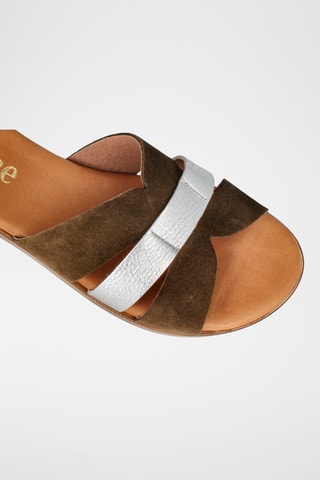 Nubuck Muiltjes Menorca - Kaki