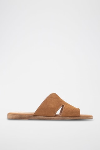 Nubuck Muiltjes Menorca - Camel