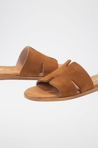 Nubuck Muiltjes Menorca - Camel