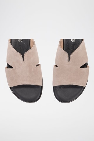 Nubuck Muiltjes Menorca - Lichtgrijs