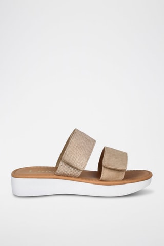 Leren Muiltjes Tokio - Beige
