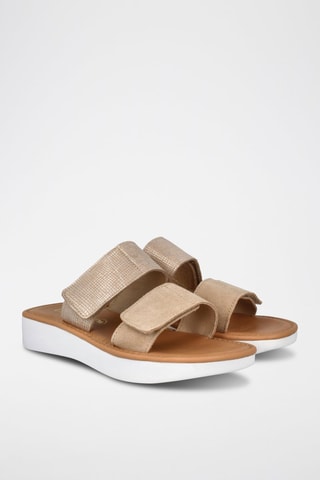 Leren Muiltjes Tokio - Beige