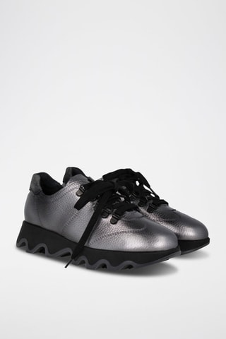 Leren Sneakers - Grijs