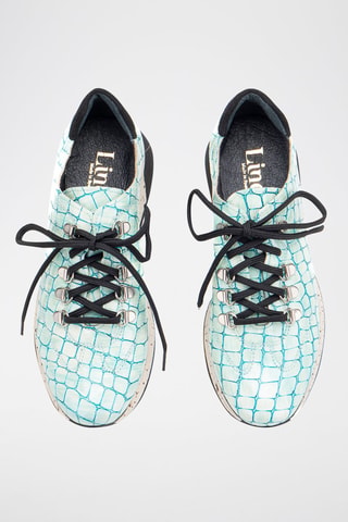 Leren Sneakers Bora - Turquoise