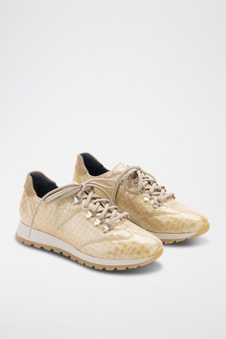 Leren Sneakers Bora - Goudkleurig