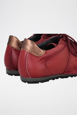 Leren Sneakers - Bordeauxrood