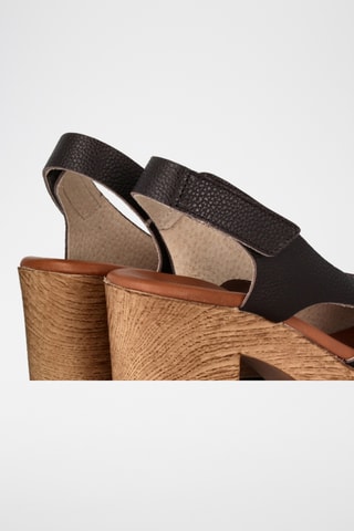 Leren Sandalen met Hak Billy - Bruin