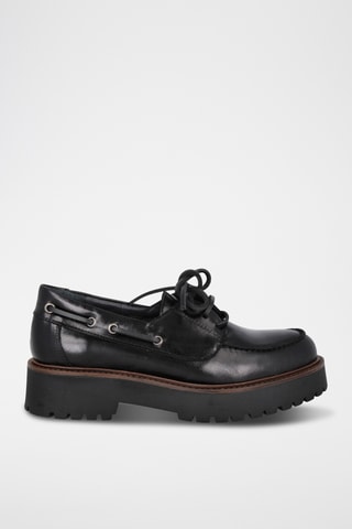 Leren Platform Mocassins Sierra - Zwart