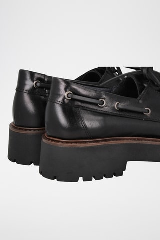 Leren Platform Mocassins Sierra - Zwart