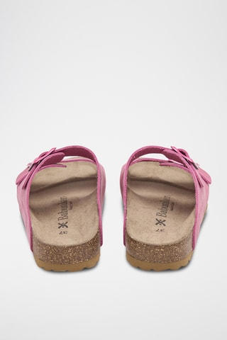 Ciabatte in pelle - Fucsia