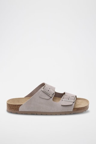 Ciabatte in pelle - Marrone