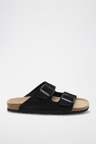 Ciabatte in pelle - Nero