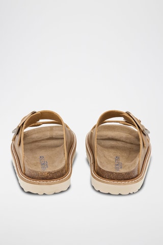 Ciabatte in pelle - Marrone