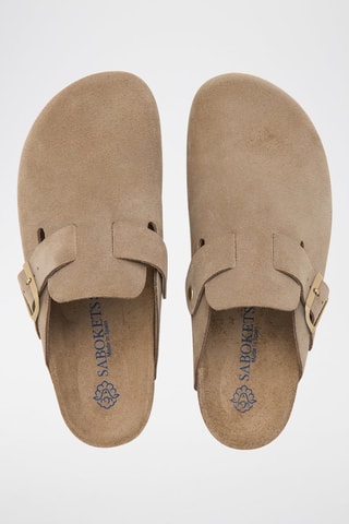 Ciabatte in pelle - Marrone