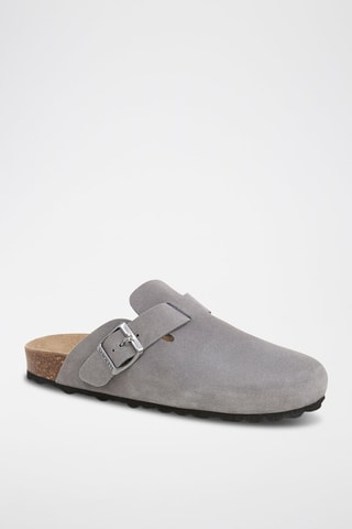Sabot in pelle scamosciata - Grigio