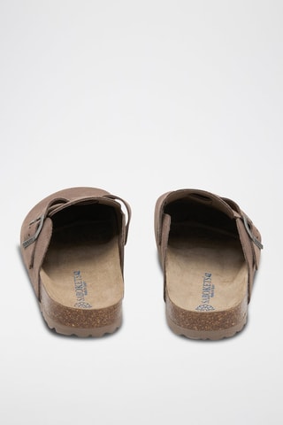 Sabot in pelle - Marrone