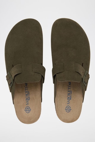 Sabot in pelle - Verde