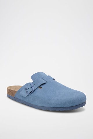 Sabot in pelle - Blu