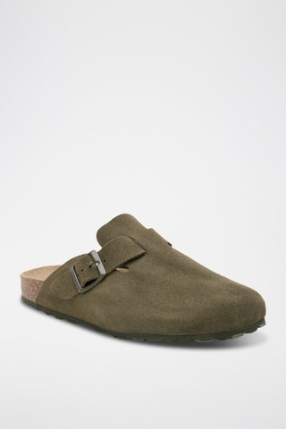 Sabot in pelle - Verde